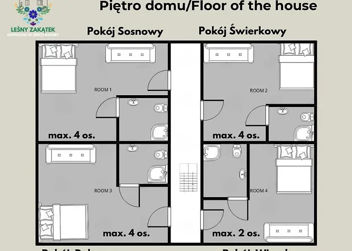 Dom Lesny Zakatek Od Luxflats Nyaraló Ostrowo